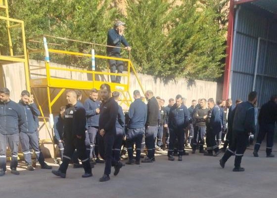 Bursa’daki otobüs fabrikasında grev