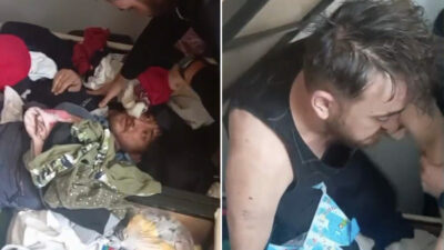 Bazanın içinde yakalandı! Savunması pes dedirtti