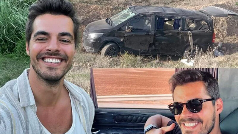 Ölümden dönen ünlü oyuncudan günler sonra ilk kare Oyuncu Berk Atan, birkaç hafta önce Eskişehir'de sete giderken trafik