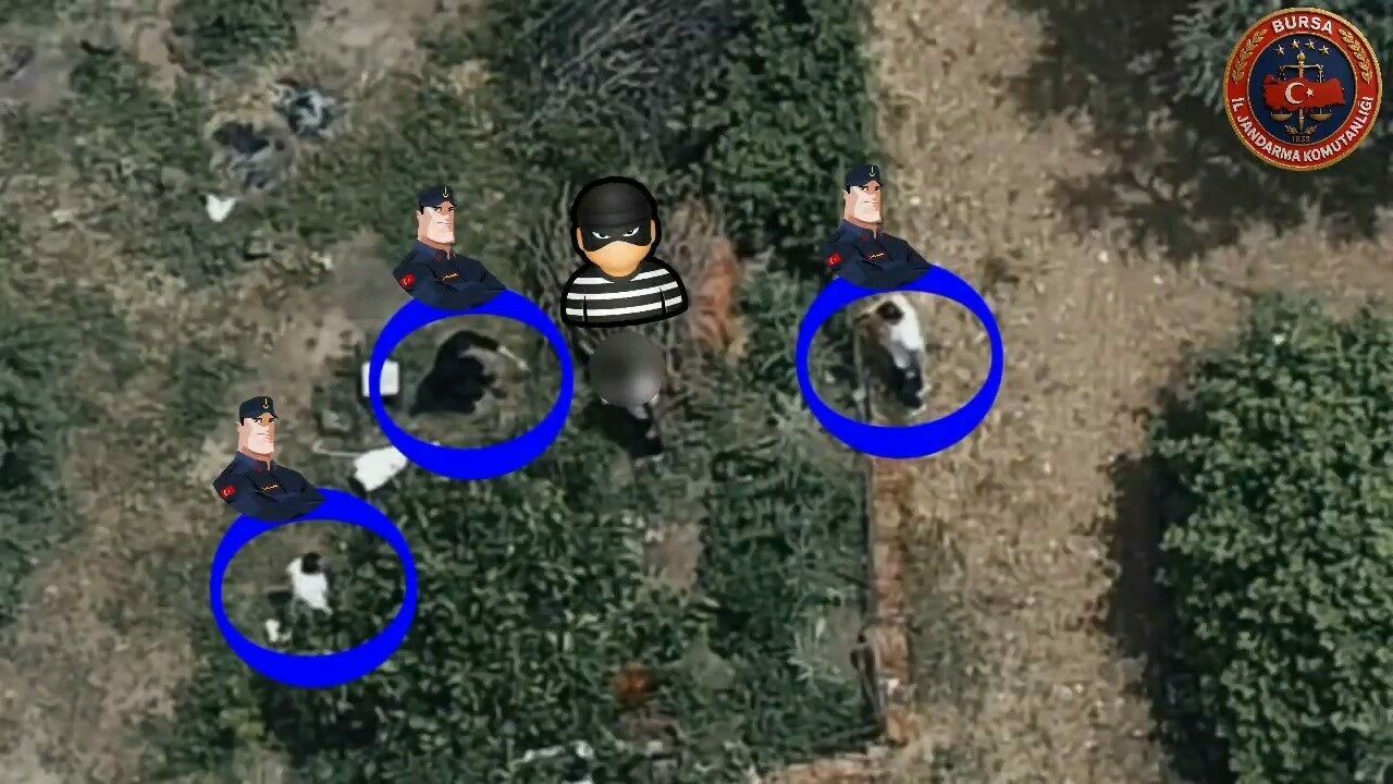Bursa’da drone destekli operasyon! Her yerde aranıyordu Bursa’da drone destekli operasyon! Her yerde aranıyordu