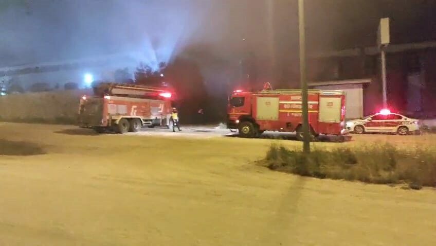 Bursa’da fabrikada yangın