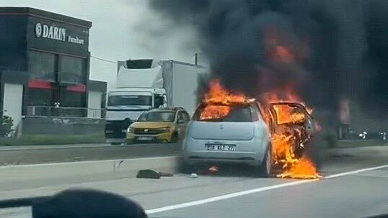 Bursa’da korku dolu anlar! Alev topuna döndü Bursa’da korku dolu anlar! Alev topuna döndü