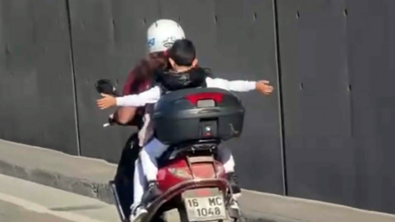 Bursa’da tehlikeli yolculuk