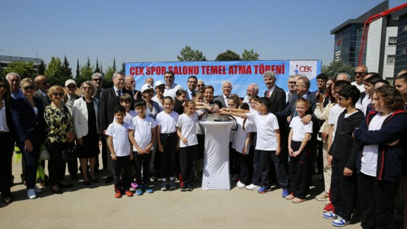 ÇEK Spor Salonu için ilk harç Çağdaş Eğitim Kooperatifi 3 Mart Eğitim Kurumları Yerleşkesi’nde inşa edilecek