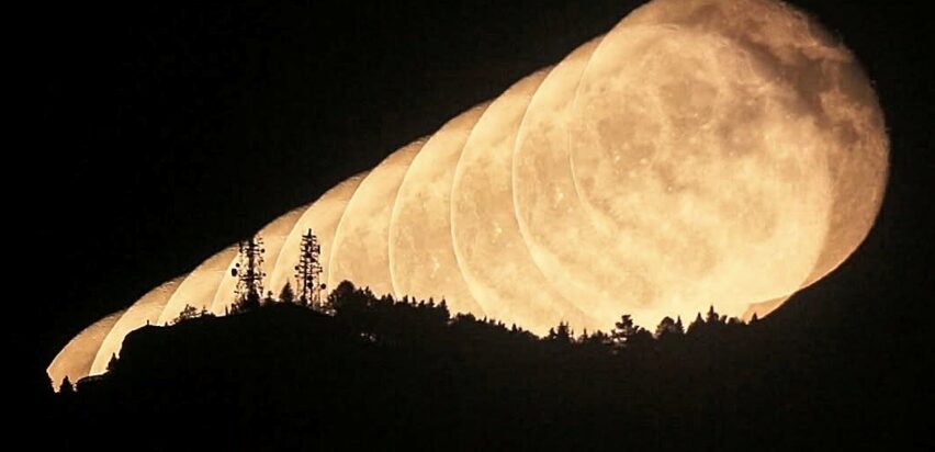 Bursa’nın üstüne ay böyle doğdu