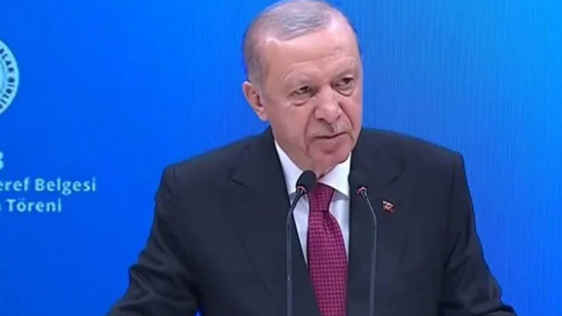 Cumhurbaşkanı Erdoğan: Türkiye asla diz çökmez