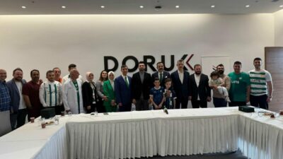 Bursaspor’dan sağlık sponsoru Doruk’a teşekkür ziyareti