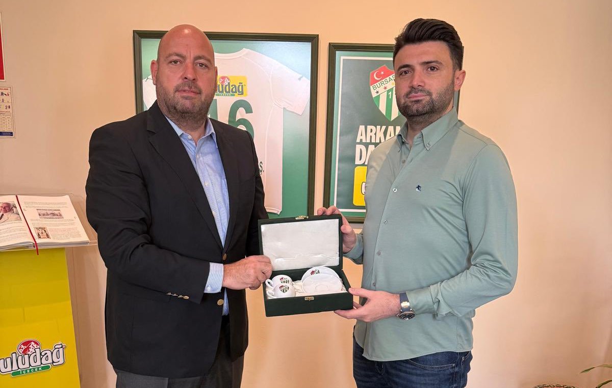 Bursaspor Başkanı Çelik’ten Ömer Kızıl’a teşekkür ziyareti