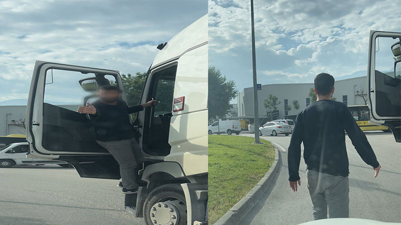 Bursa trafiğinde korku dolu anlar: “Sen katil misin?”