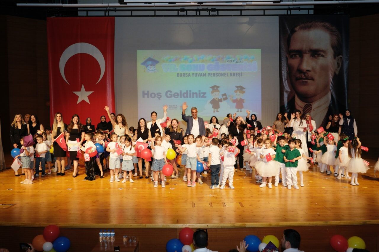 Bursa Yuvam’da çocuklarının yıl sonu heyecanı