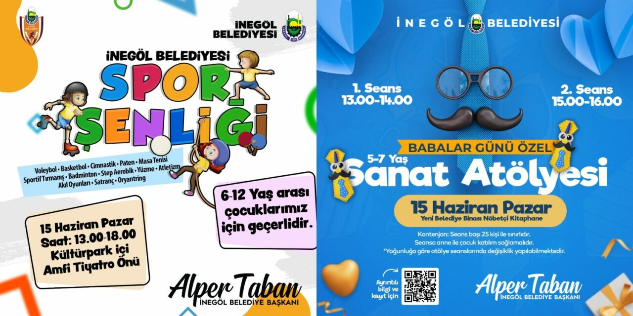 İnegöl Belediyesi’nden Babalar Günü’nde iki ayrı etkinlik İnegöl Belediyesi’nden Babalar Günü’nde iki ayrı etkinlik