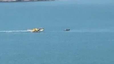 Yangın söndürme uçağı düştü