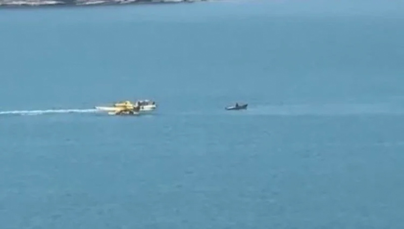 Yangın söndürme uçağı düştü