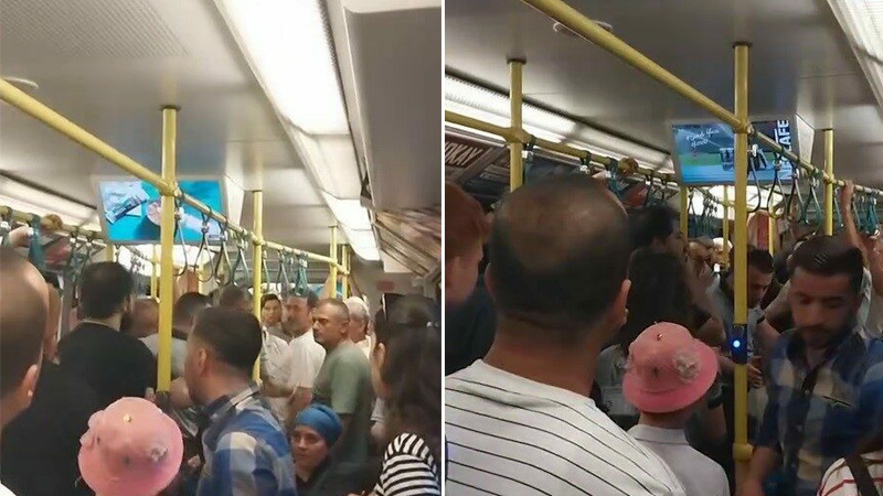 Bursa’da metroda ortalık karıştı!