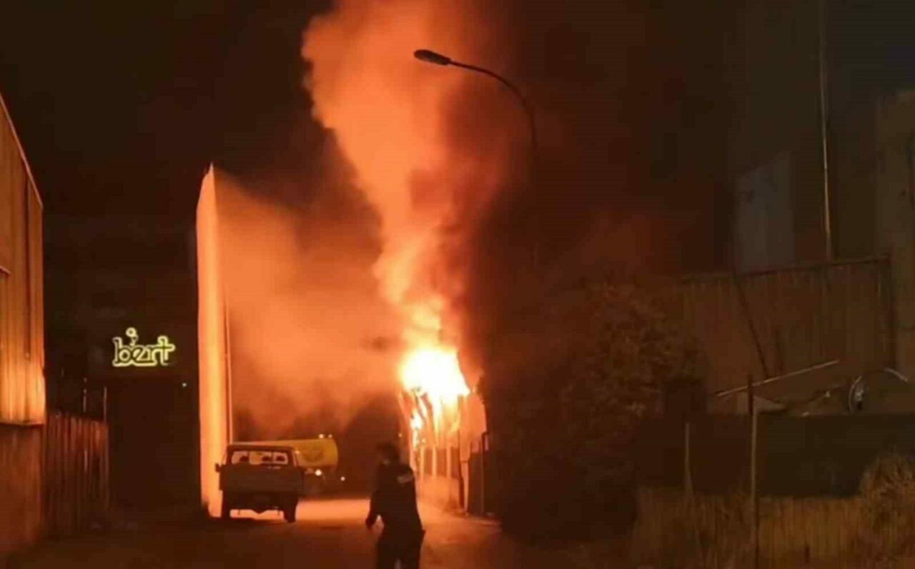 Bursa’da fabrikada yangın