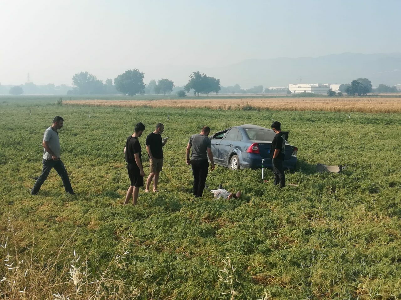 Bursa’da korkutan kaza: Araziye devrildi…