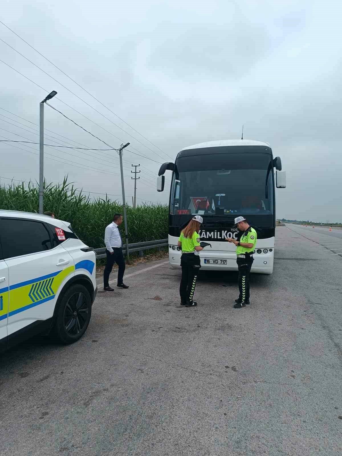 Bursa’da yolcu otobüslerine sıkı denetim