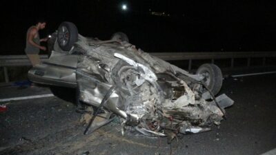 Düğün yolunda feci kaza: 2 ölü, 2 yaralı