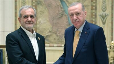 Cumhurbaşkanı Erdoğan, Pezeşkiyan ile görüştü