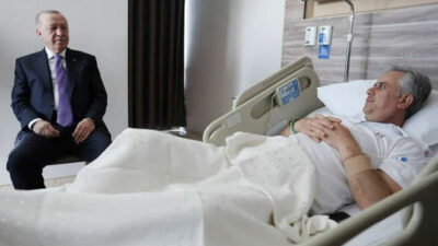 Cumhurbaşkanı Erdoğan, Yalçın’ı hastanede ziyaret etti