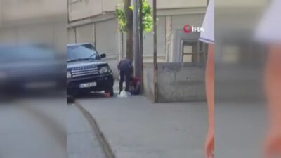 Sokak ortasında kadına şiddet