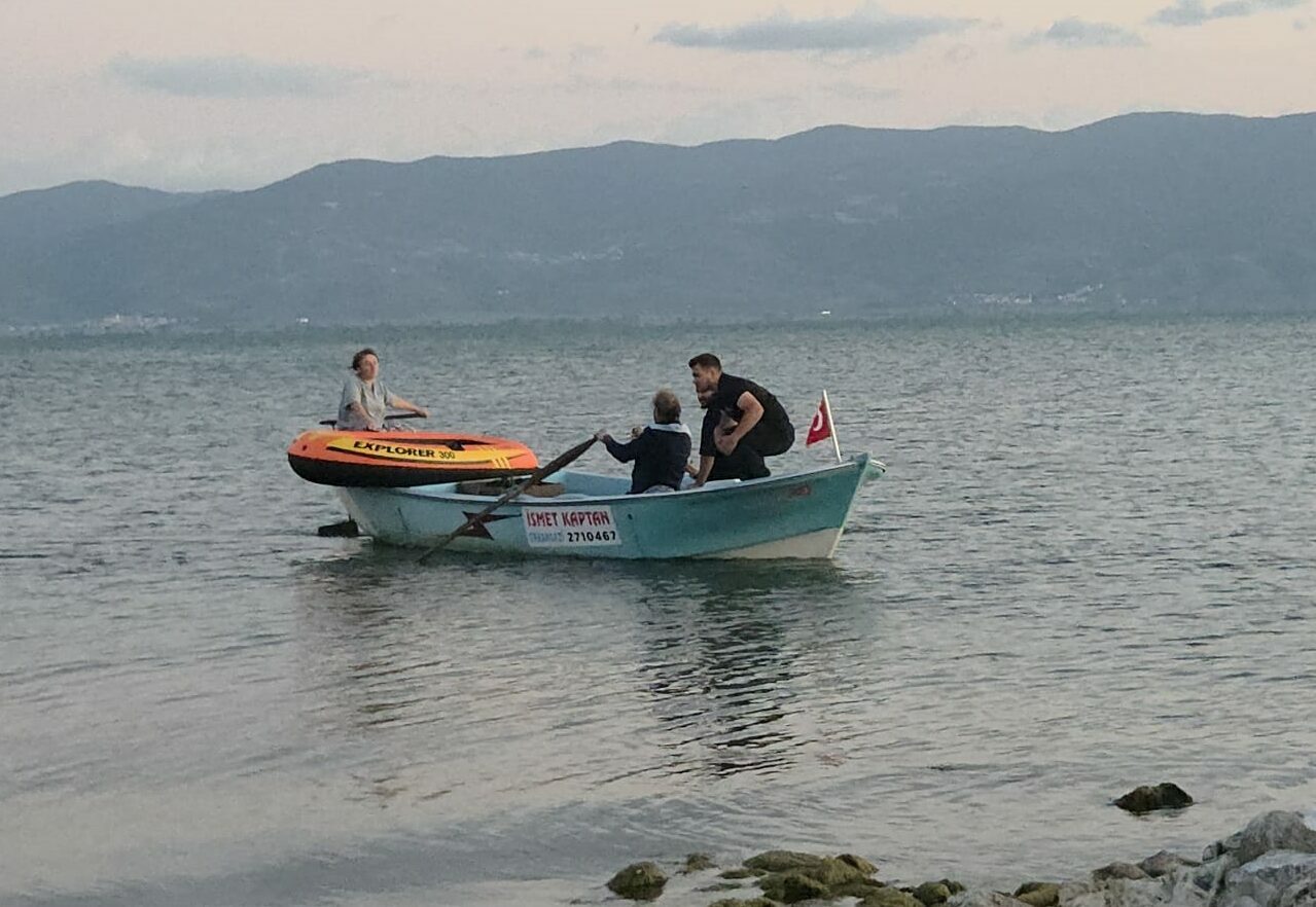 İznik Gölü’nde mahsur kalan turist