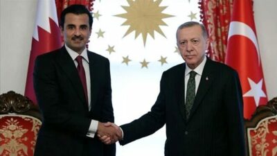 Cumhurbaşkanı Erdoğan, Katar Emiri Al Sani ile görüştü