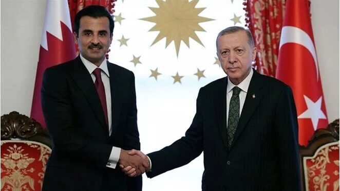 Cumhurbaşkanı Erdoğan, Katar Emiri Al Sani ile görüştü
