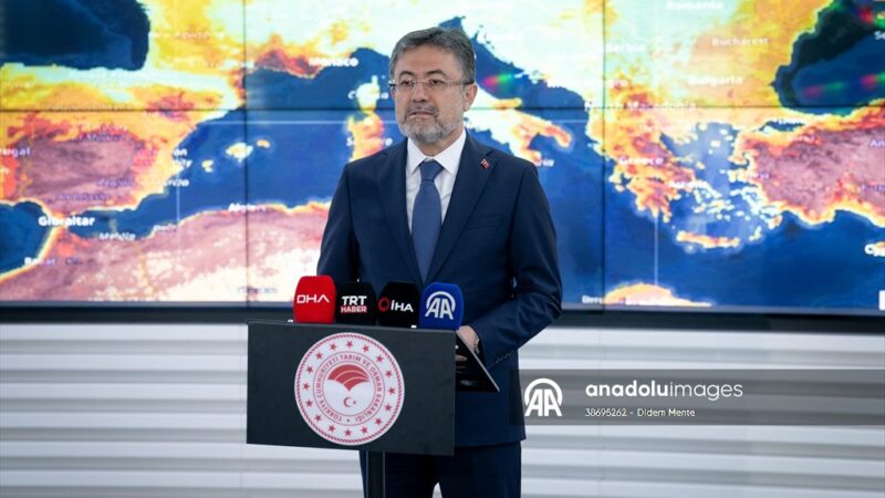 Tarım ve Orman Bakanı İbrahim Yumaklı, ülkede son 24 saatte