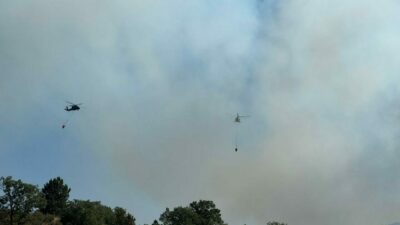 Afyonkarahisar’a sıçrayan orman yangınına müdahale sürüyor