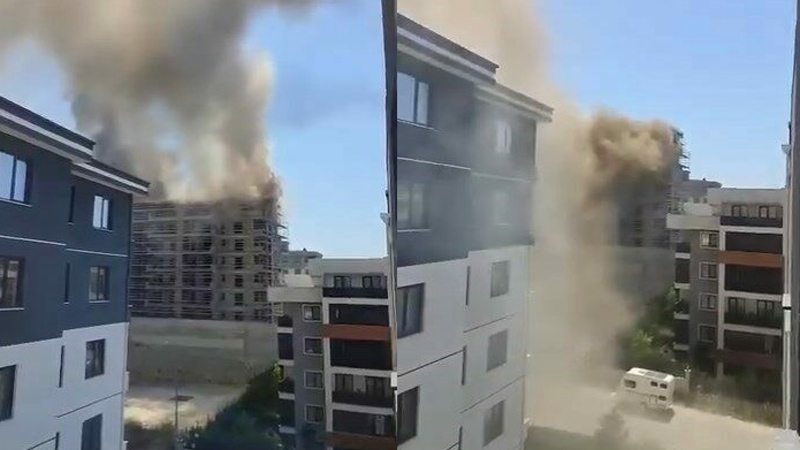 Bursa’da inşaatta yangın Bursa’da inşaatta yangın