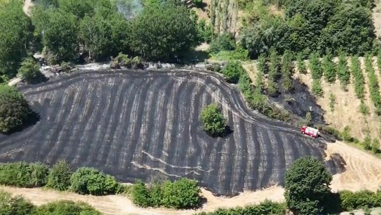 Bursa’da anız yangını Bursa’da anız yangını