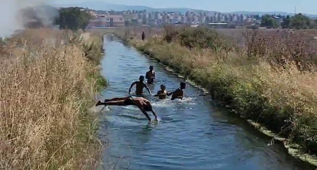 Bursa’da çocukların tehlikeli eğlencesi!