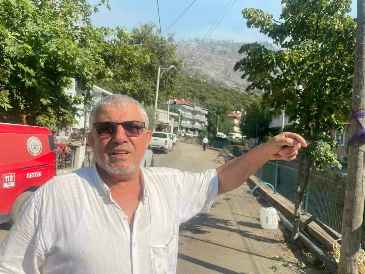 Bursa’da evine kadar ulaşan yangını gözyaşlarıyla anlattı