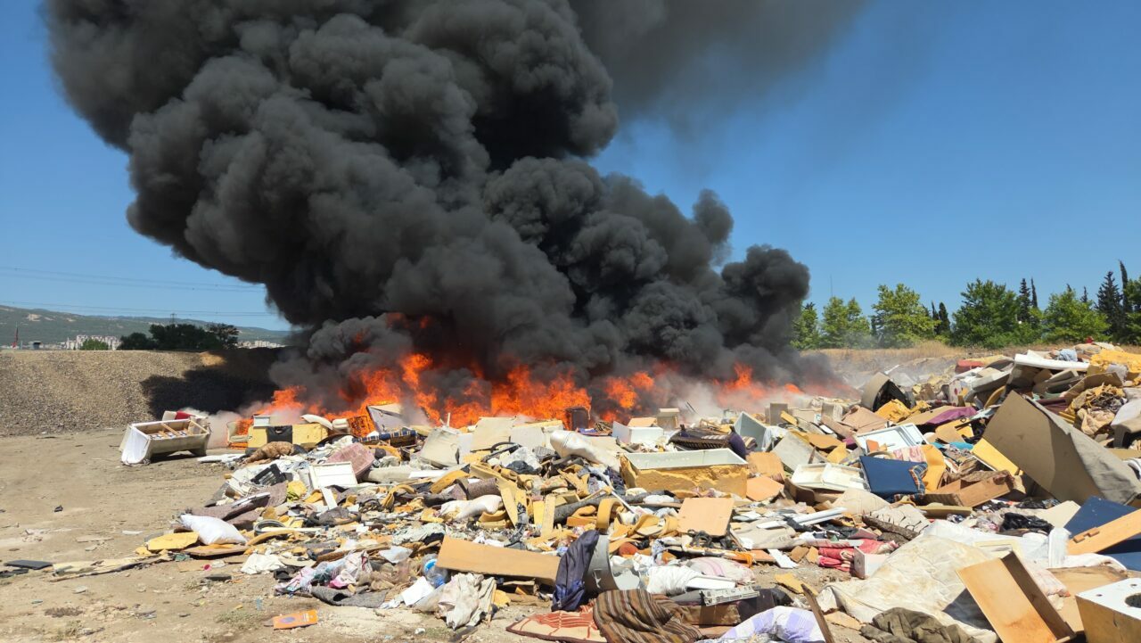 Bursa’da korkutan yangın
