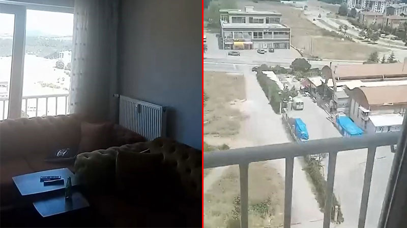 Bursa’da depremdeki panik anlarını böyle kayda aldı Bursa’da depremdeki panik anlarını böyle kayda aldı