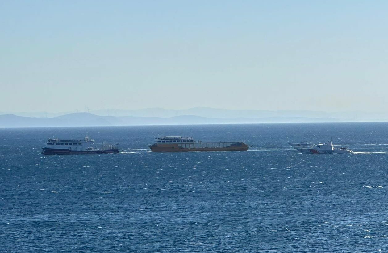 Feribotta yangın paniği