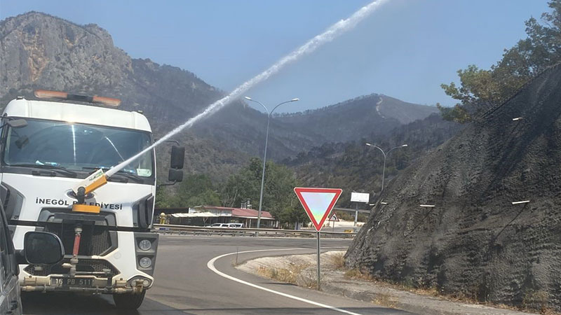 Bursa’dan yangına destek ekibi gidiyor…