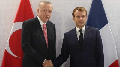 Cumhurbaşkanı Erdoğan, Macron ile görüştü