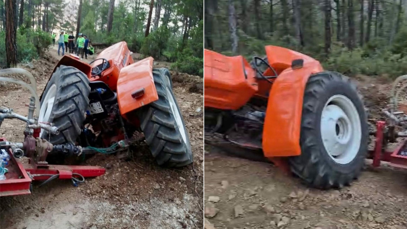 Bursa’da yangın bölgesine su taşırken bu hale geldi!