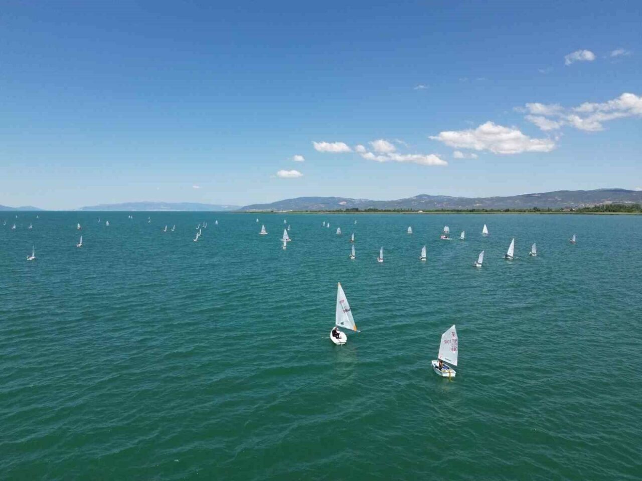 İznik Gölü’nde görsel şölen