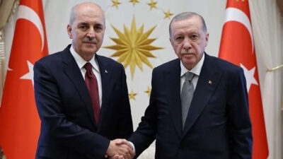 Beştepe’de Erdoğan-Kurtulmuş görüşmesi