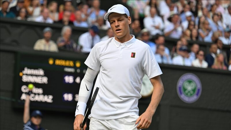 ANKARA (AA) - 2025 Wimbledon Tenis Turnuvası'nda İtalyan Jannik Sinner