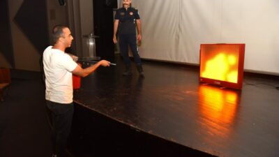 Bursa Yıldırım’da yangın eğitimi