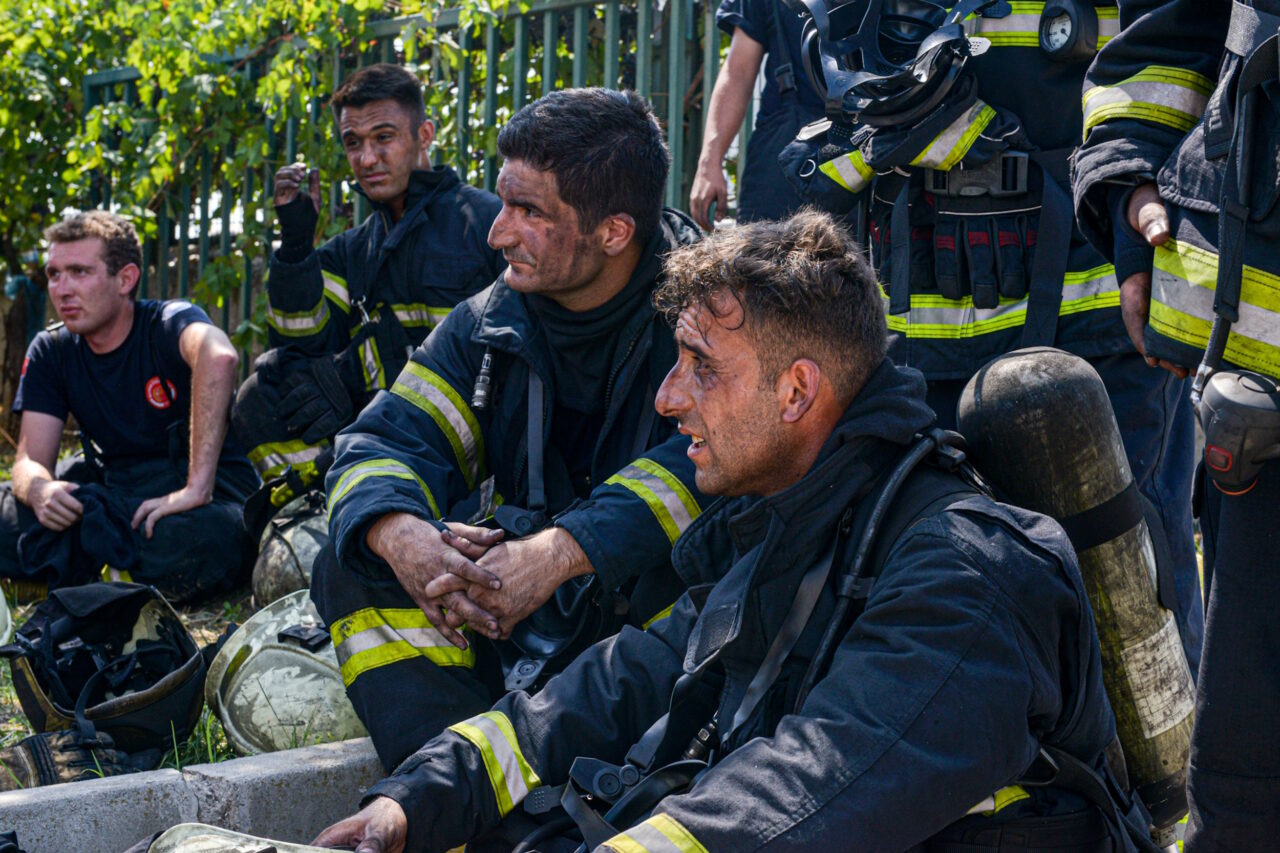 Bursa itfaiyesinden nefes kesen tatbikat! Bursa itfaiyesinden nefes kesen tatbikat!