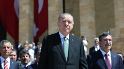 Cumhurbaşkanı Erdoğan ve devlet erkanı Anıtkabir’de