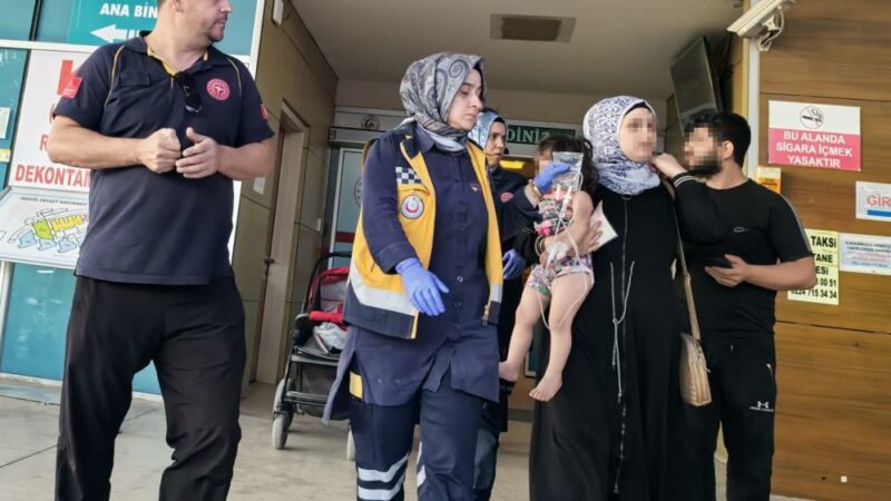 Bursa'nın İnegöl ilçesinde fare zehri yiyen 2 yaşındaki çocuk hastanede
