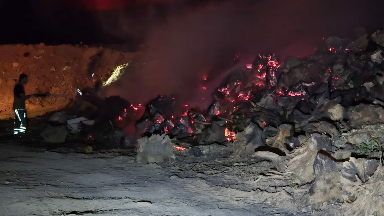 Bursa’da çöplükte yangın