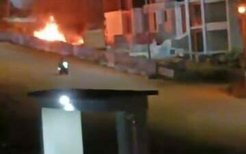 Bursa’da inşaatta yakılan ateşle bir mahalle ayağa kalktı