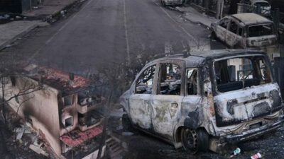Çanakkale’de acı tablo: Villalar ve otomobiller küle döndü